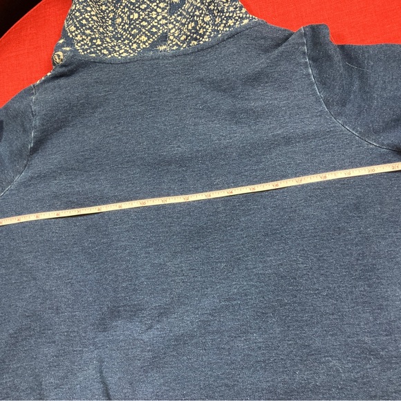 Free People FP Movement  Shibori Swing Cardigan Hoodie Indigo SZ M - Picture 10 of 14